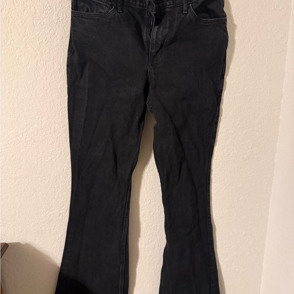 Hollister High-Rise Vintage Flare Jeans in Black